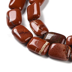 Chapelets de perles en jaspe rouge naturel&nbsp;G-K357-D06-01