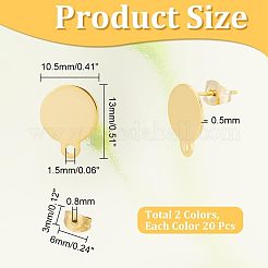 Accesorios para pendientes de acero inoxidable 304&nbsp;STAS-UN0015-28
