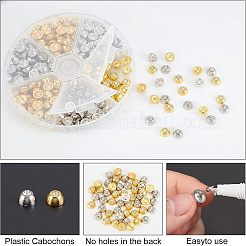 2 Farben CCB Kunststoff Cabochons&nbsp;PACR-FH0001-03