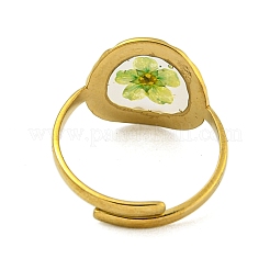 Messing verstellbare ringe für damen&nbsp;RJEW-G265-10G