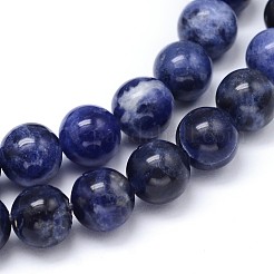 Sodalite perles rondes naturelle brins&nbsp;G-F222-39-12mm