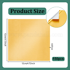 Hojas cuadradas de papel de aluminio&nbsp;DIY-WH0591-643B-01
