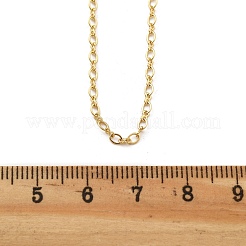 Colliers de chaîne de câble en laiton pour les femmes&nbsp;NJEW-D302-20G