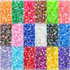 5400pcs 18 Farben transparente Acrylperlen&nbsp;TACR-CJ0001-30