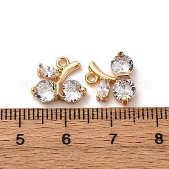 Ottone micro spianare pendenti zirconi&nbsp;KK-Z112-10G