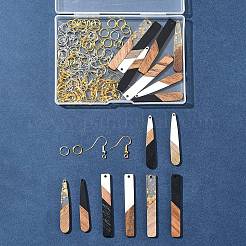 DIY-Set zum Herstellen von Ohrringen in Tropfenform/Rechteckform&nbsp;RESI-FS0001-85