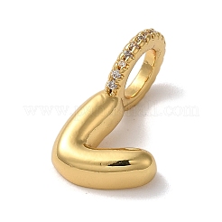 Pendentifs avec zircon cubiques à micro-pavés en laiton&nbsp;KK-K345-13V-G