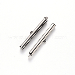 Tubos de cierre deslizante en el extremo de acero inoxidable 304 resistentes al deslustre&nbsp;X-STAS-S115-01J-P