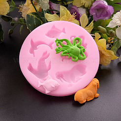 Les animaux marins façonnent des moules en silicone de qualité alimentaire&nbsp;LS-AJEW-P046-19