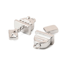 Ottone micro spianare pendenti zirconi&nbsp;KK-K351-65P