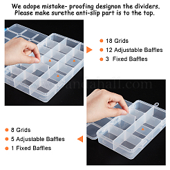 Boîtes en plastique de stockage d'organisateur&nbsp;CON-BC0006-80
