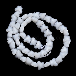 Abalorios de vidrio jade de imitación hebras&nbsp;EGLA-L045-I-A07