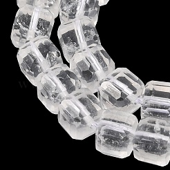 Brins de perles de cristal de roche en cristal de quartz naturel&nbsp;GG-CBA4808-B03-03