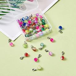 Con accessori in ferro e fermagli a moschettone in acciaio inossidabile 304&nbsp;HJEW-TA0001-03P