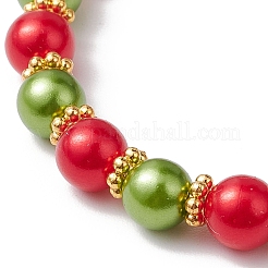 Bracelets extensibles en plastique ABS imitation perle&nbsp;BJEW-JB10941