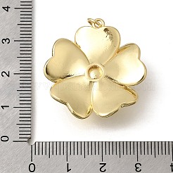Anhänger aus Kunstperlen aus Messing und ABS-Kunststoff&nbsp;KK-Z155-17G