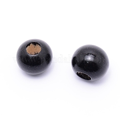 Perline di legno xanthorroea verniciate a spruzzo&nbsp;WOOD-WH0015-23A