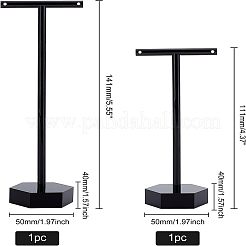 2 Satz 2 Stile T-förmiger Schmuckständer aus Acryl&nbsp;AJEW-FG0001-63B