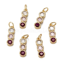 Ciondoli di zirconi in ottone&nbsp;ZIRC-C024-15G