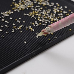 Schmuck zeigt schwarzen Kunststoff-Trägerplatte für Strass-Kommissionierung&nbsp;LS-ODIS-M001-180mm-01