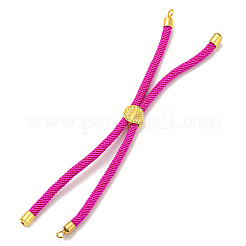 Fabrication de bracelets en cordons de nylon adaptés aux breloques de connecteur&nbsp;AJEW-P116-01G-02