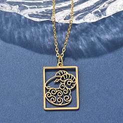 Collier en acier inoxydable 304&nbsp;LS-NJEW-D330-01G-01