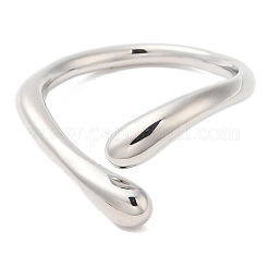Anneaux de manchette ouverts serpent en laiton pour femmes&nbsp;RJEW-G288-06P