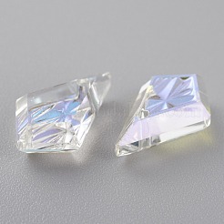 Colgantes de rhinestone de vidrio en relieve&nbsp;GLAA-J101-01A-001SI