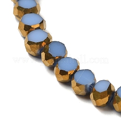 Chapelets de perles en verre électroplaqué&nbsp;X-EGLA-P061-01A-08
