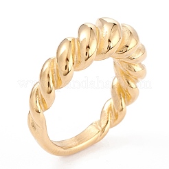 Anelli unisex in acciaio inossidabile 304 con placcatura ionica (ip)&nbsp;RJEW-Z008-08B-G