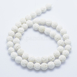 Synthetische Lavasteinperlenstränge&nbsp;G-F549-6mm-B14