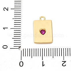 Adornos de latón micropavé de circonia cúbica&nbsp;KK-F895-15G