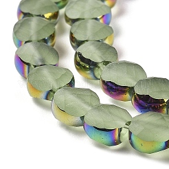 Fili di perle di vetro smerigliato elettrolitico&nbsp;EGLA-Z001-01F