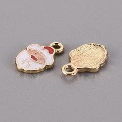 Pendenti placcati oro della lega dello smalto&nbsp;ENAM-T009-95-RS