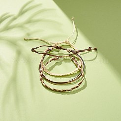 3pcs 3 ensembles de bracelets tressés en polyester ciré&nbsp;BJEW-JB08115-02