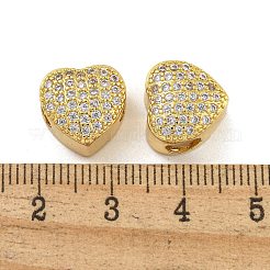 Rack-Plattierung Messing Micro Pave Kubisch Zirkonia European Beads&nbsp;KK-G513-43G