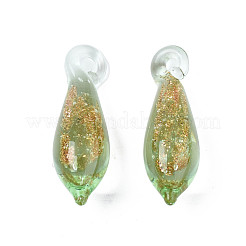Colgantes de cristal de murano de arena de oro hecho a mano&nbsp;LAMP-S194-023D