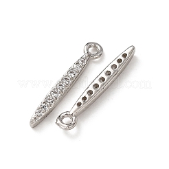 Messing micro pave klare zirkonia anhänger&nbsp;KK-C253-08P