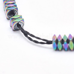 Electroplate non magnetici ematite sintetico fili di perline&nbsp;G-L489-D01