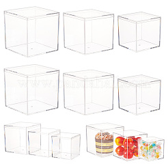 12 espositore quadrato in plastica acrilica trasparente da 3 stili per minifigure&nbsp;AJEW-NB0005-74