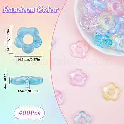 400 Stück transparente Acrylperlen&nbsp;MACR-SP0001-20