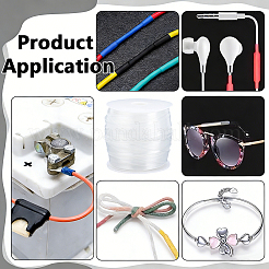 1 rollo de tubo termorretráctil de PE&nbsp;DIY-BC0017-67A-02