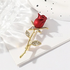 Broches en alliage émaillé rose&nbsp;DJ-PW-WG7E3FB-01