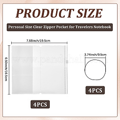 4 Stück rechteckige PVC-Aktentaschen&nbsp;AJEW-CP0011-42B