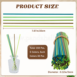 150 Stück 5 Farben Faserdiffusor-Ersatzstäbe&nbsp;DIY-CP0010-77A