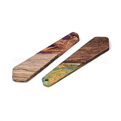 Colgantes de resina opaca y madera de nogal&nbsp;RESI-T060-57M-1