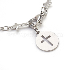 Bracelets à breloques en acier inoxydable 304 résistant au ternissement&nbsp;BJEW-JB03864-03