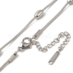 Collane a catena ovale in acciaio inossidabile 304&nbsp;NJEW-H046-03P
