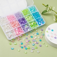 800 Stück 3 Stil 5 Farben transparente Acrylperlen&nbsp;TACR-YW0001-45