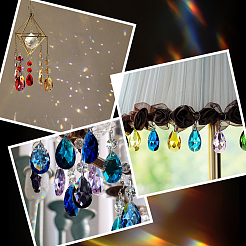 DIY-Set zur Herstellung eines Schlüsselanhängers in Tropfenform aus Glas und Edelstahl&nbsp;DIY-SP0001-22